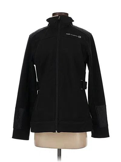 Pre-owned Free Country Track Jacket In Black