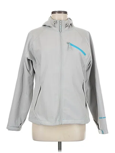 Pre-owned Free Country Track Jacket In Gray