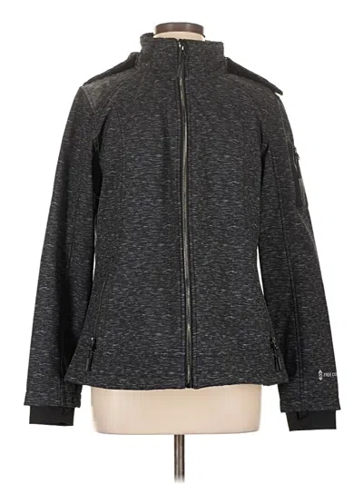 Pre-owned Free Country Track Jacket In Gray