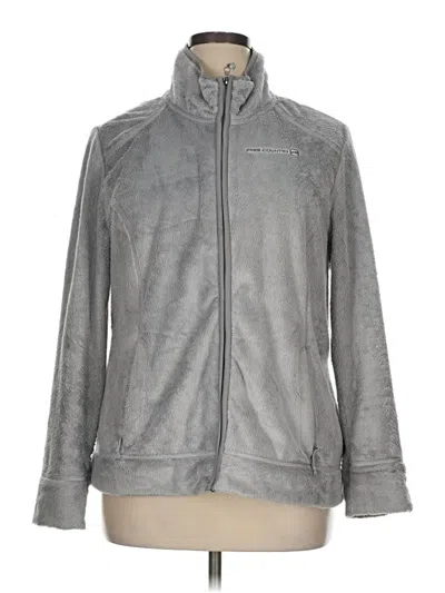 Pre-owned Free Country Track Jacket In Gray