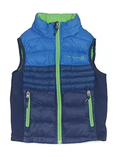 Pre-owned Free Country Kids' Vest In Blue
