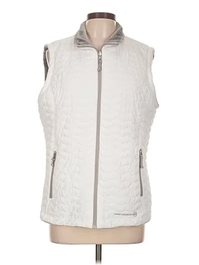 Pre-owned Free Country Vest In Ivory