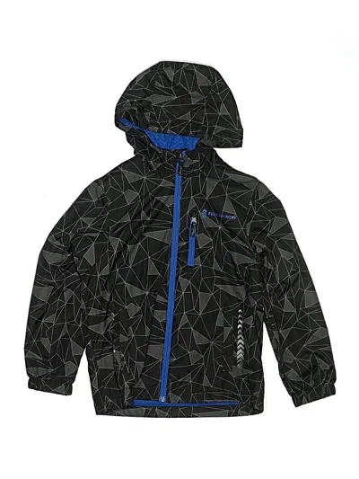 Pre-owned Free Country Kids' Windbreaker Jacket In Black