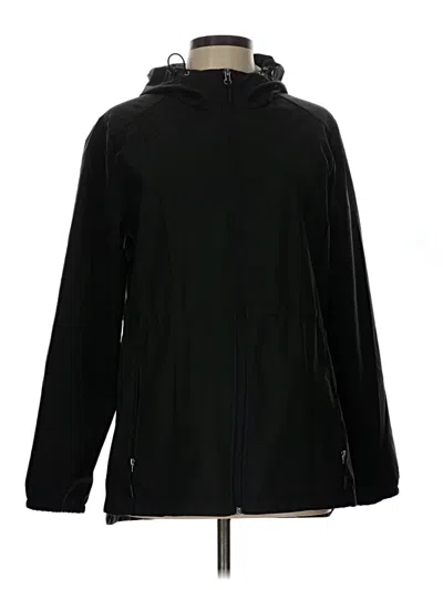 Pre-owned Free Country Windbreaker Jacket In Black