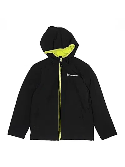 Pre-owned Free Country Kids' Windbreaker Jacket In Black