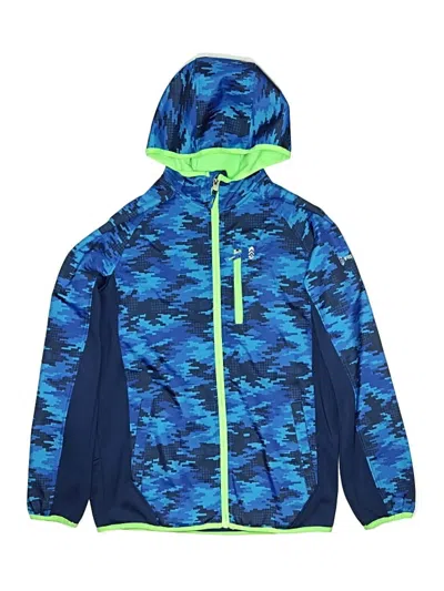 Pre-owned Free Country Kids' Windbreaker Jacket In Blue