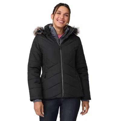 Free Country Women's Brisk Ii Parka Jacket In Black