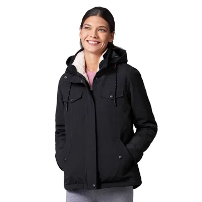 Free Country Women's Cascade Canvas 3-in-1 Systems Jacket In Black
