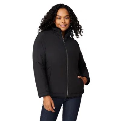 Free Country Women's Cirrus Quilted Reversible Jacket In Black