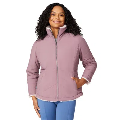 Free Country Women's Cirrus Quilted Reversible Jacket In Pink