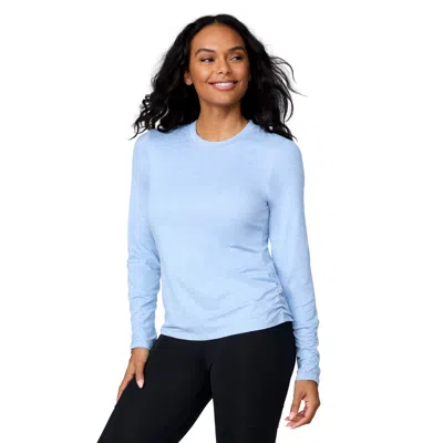 Free Country Women's Cloud Knit Crew Neck Top In Grey