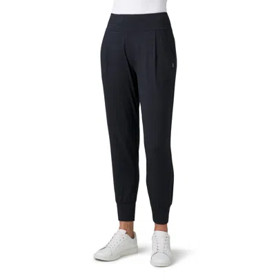 Free Country Women's Cloud Knit Pleated Jogger In Black