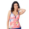 Free Country Women's Double Strap Tankini Top In Multi