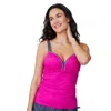 Free Country Women's Double Strap Tankini Top In Multi
