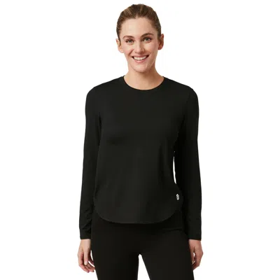 Free Country Women's Freecycle All Day Crew Neck In Black