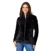 Free Country Women's Frost Butter Pile Full Zip Jacket In Black