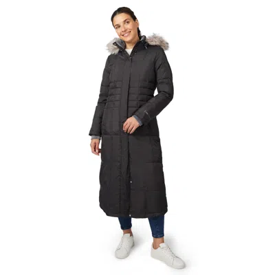 Free Country Women's Full Length Splendor Down Jacket In Black
