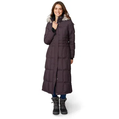 Free Country Women's Full Length Splendor Down Jacket In Brown