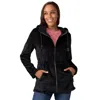 Free Country Women's Grid Butter Pile Anorak Jacket In Black