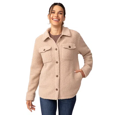 Free Country Women's High Pile Shacket In Gold