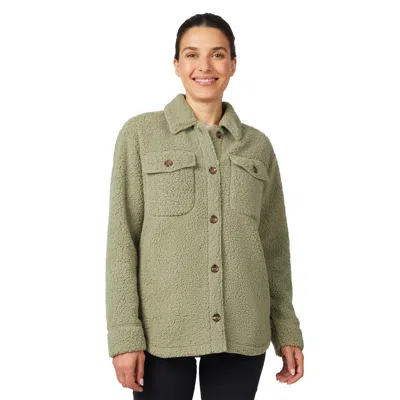 Free Country Women's High Pile Shacket In Green