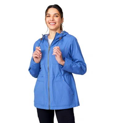 Free Country Women's Lightweight Cascade Canvas Jacket In Blue