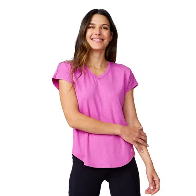Free Country Women's Microtech Chill B Cool Tee In Pink