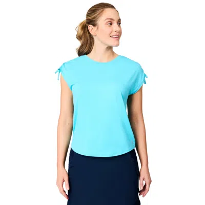 Free Country Women's Microtech Chill Dolman Sleeve Top In Blue