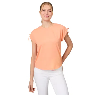 Free Country Women's Microtech Chill Dolman Sleeve Top In Orange