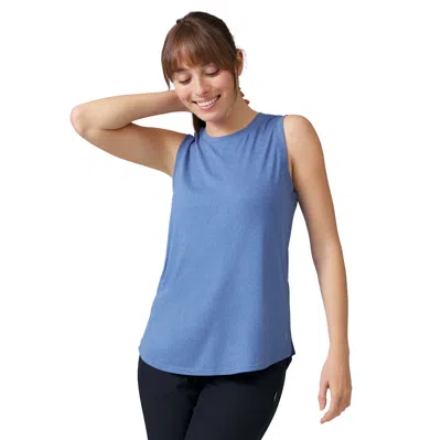 Free Country Women's Microtech Chill Long Tank Top In Blue
