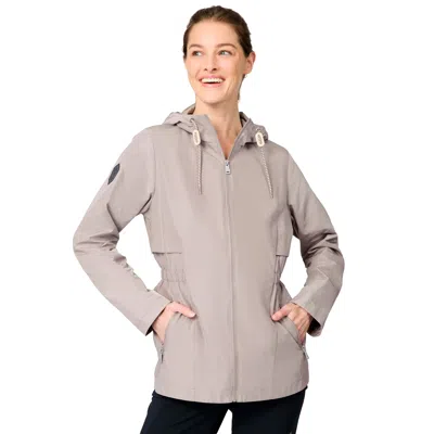Free Country Women's Misty Rain Away Anorak Rain Jacket In Gray