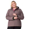 Free Country Womens Plus Water Resistant Midweight Softshell Jacket In White