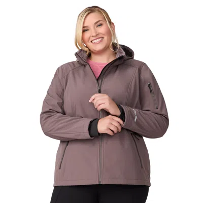 Free Country Women's Plus Size Aeris Ii Super Softshell Jacket In White