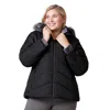 Free Country Women's Plus Size Brisk Ii Parka Jacket In Black