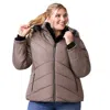 Free Country Women's Plus Size Brisk Ii Parka Jacket In White
