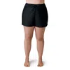 Free Country Womens Plus Swim Shorts In Black