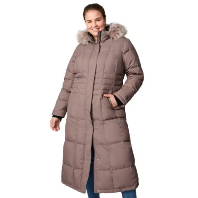 Free Country Women's Plus Size Full Length Splendor Down Jacket In Multi