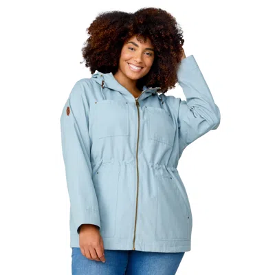 Free Country Women's Plus Size Lightweight Cascade Canvas Jacket In Multi