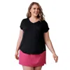 Free Country Women's Plus Size Microtech Chill B Cool Tee In Black