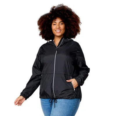 Free Country Women's Plus Size Outland Windshear Jacket In Black