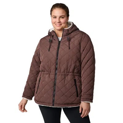 FREE COUNTRY WOMEN'S PLUS SIZE SWITCH IT UP CLOUD LITE REVERSIBLE JACKET