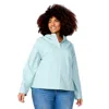 Free Country Women's Plus Size X2o Packable Rain Jacket In Green