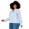 Free Country Women's Plus Size X2o Packable Rain Jacket In Multi