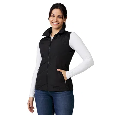 Free Country Women's Quilted Hybrid Vest In Black