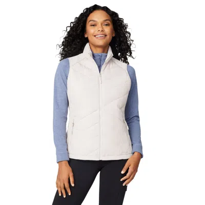 Free Country Women's Quilted Hybrid Vest In Gray