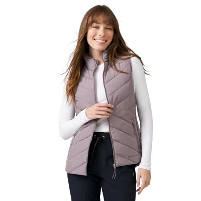 Free Country Women's Quilted Hybrid Vest In Grey