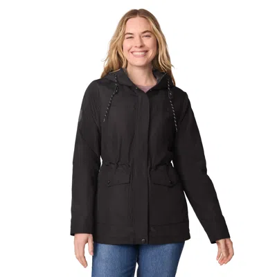 Free Country Women's Rain Away Lined Anorak Rain Jacket In Animal Print