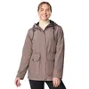 Free Country Womens Hooded Water Resistant Wind Resistant Midweight Anorak In Multi