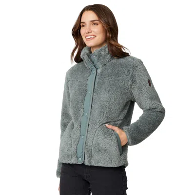 Free Country Women's Sherpa Butter Pile Button Front Jacket In Multi