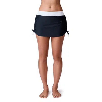 Free Country Women's Side Shirred Swim Skirt In Multi